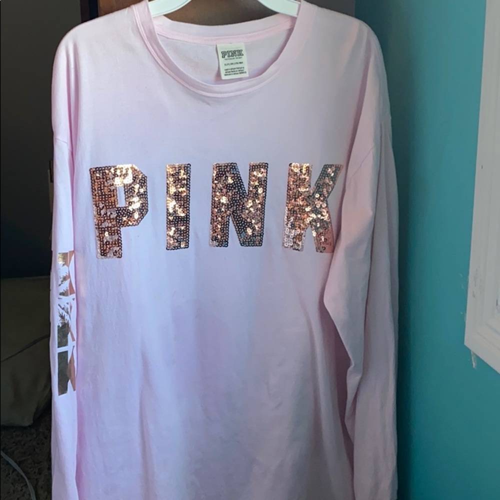 PINK Pink Long Sleeve with Rose Gold